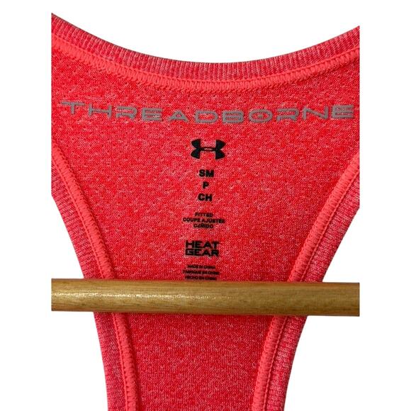 Under Armour Threadborne HOT PINK Racerback Tank Top Women's Small - Picture 4 of 5